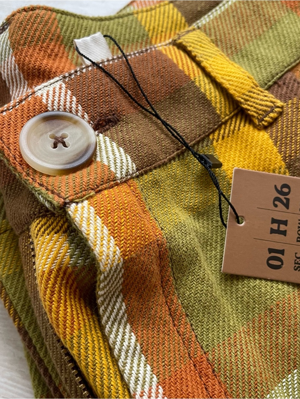 The Hippie Shake Vintage Inspired Get It On Checked Plaid Flare Pants RARE NWT - Picture 6 of 8